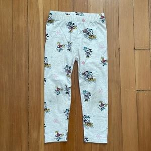 GUC Minnie Mickey holiday leggings size 4T